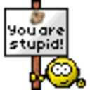 Youarestupid Sign — funny emoji for Slack & Discord
