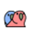 Twins Parrot — cartoon emoji for Slack & Discord