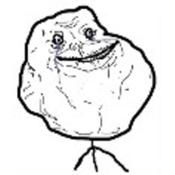 Forever Alone 2 — cartoon emoji for Slack & Discord (Discord)