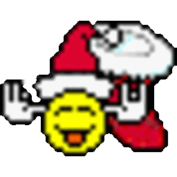 Goofy Santa — cartoon emoji for Slack & Discord (Discord)