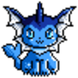 Vaporeon Blink — cartoon emoji for Slack & Discord (Discord)