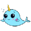 Narwhal Spin — cartoon emoji for Slack & Discord