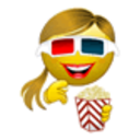 3dmovie Popcorn — cartoon emoji for Slack & Discord