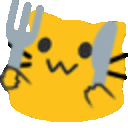 Meow Hungry — cartoon emoji for Slack & Discord