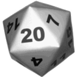 D20 20 — gaming emoji for Slack & Discord (Discord)
