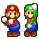 Mario Luigi Dance — cartoon emoji for Slack & Discord