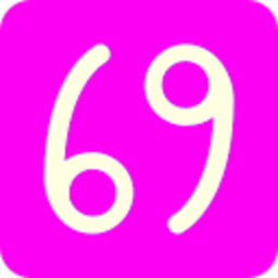69 Pink — number emoji for Slack & Discord (Discord)