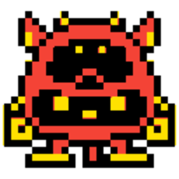 Virus Red — pixel-art emoji for Slack & Discord (Discord)
