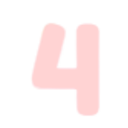 Pink Number Four — number emoji for Slack & Discord