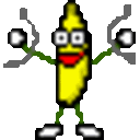 Bananadance Restrained — cartoon emoji for Slack & Discord