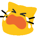 Meow Cry 3 — cartoon emoji for Slack & Discord
