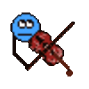 Violin 2 — pixel-art emoji for Slack & Discord