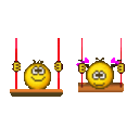 Swinging — cartoon emoji for Slack & Discord