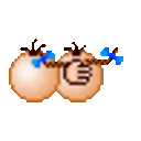 Side Hug — cartoon emoji for Slack & Discord