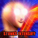 Stonks Intensify — meme emoji for Slack & Discord