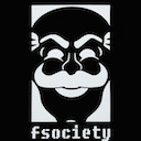 Fsociety Black — logo emoji for Slack & Discord