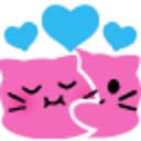 Meow Pink Hug — cute emoji for Slack & Discord