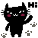 Hi Cat — cartoon emoji for Slack & Discord