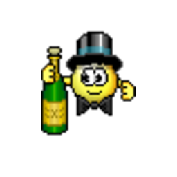 New Year Champgne — character emoji for Slack & Discord (Discord)
