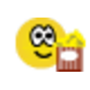 Eat Popcorn — yellow emoji for Slack & Discord