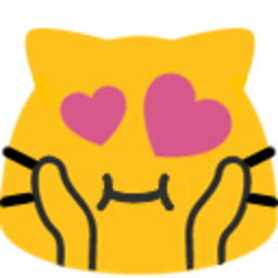 Meow Puffyhearteyes — cartoon emoji for Slack & Discord (Discord)