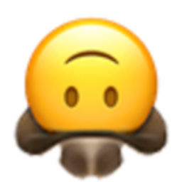 Upside Down Cowboy — cartoon emoji for Slack & Discord (Discord)