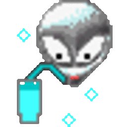 Alien Drinking — alien emoji for Slack & Discord (Discord)