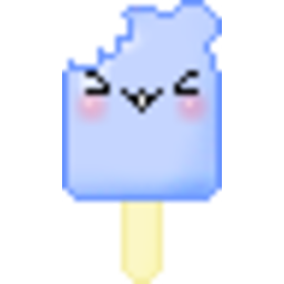 Popsicle Blue — cartoon emoji for Slack & Discord (Discord)