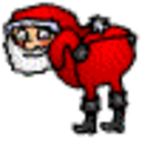 Santa Mooning — santa emoji for Slack & Discord