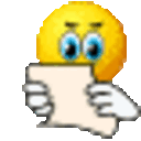 Reading Letter — cartoon emoji for Slack & Discord