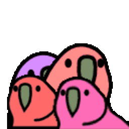 Quad Parrot — cartoon emoji for Slack & Discord (Discord)