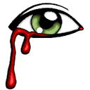 Eye Bleeding — emotion emoji for Slack & Discord