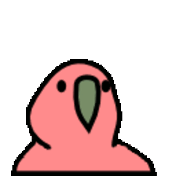 Vertical Parrot — cartoon emoji for Slack & Discord (Discord)