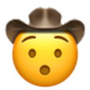 Hushed Cowboy — emotion emoji for Slack & Discord