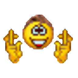 Crossing Fingers — cartoon emoji for Slack & Discord (Discord)