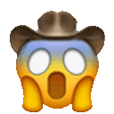 Screaming Cowboy — cartoon emoji for Slack & Discord