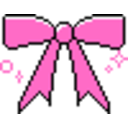 Pink Bow 3 — pink emoji for Slack & Discord