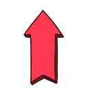 Arrow Up — red emoji for Slack & Discord