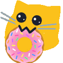 Meow Donut2 — cartoon emoji for Slack & Discord