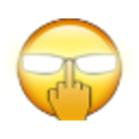 Glowing Glasses — yellow emoji for Slack & Discord