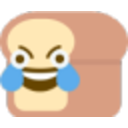 Bread Tearsofjoy — cartoon emoji for Slack & Discord