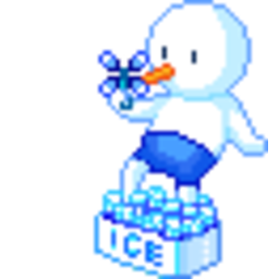 Melt Snowman — cartoon emoji for Slack & Discord (Discord)