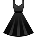 Black Dress 2 — dress emoji for Slack & Discord