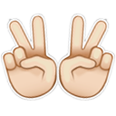 Deuces — hand-gesture emoji for Slack & Discord