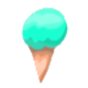 Teal Ice Cream — dessert emoji for Slack & Discord