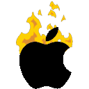 Apple Tire Fire — logo emoji for Slack & Discord