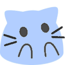 Meow Bluesurprised — cartoon emoji for Slack & Discord