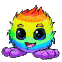 Rainbow Fluff — cartoon emoji for Slack & Discord