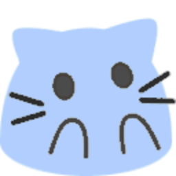 Meow Bluesurprised — cartoon emoji for Slack & Discord (Discord)