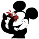 Mickey Bleeding Eyes — mickey-mouse emoji for Slack & Discord